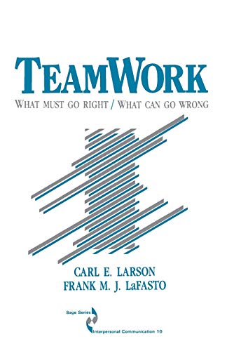 Beispielbild fr Teamwork: What Must Go Right/What Can Go Wrong (SAGE Series in Interpersonal Communication) zum Verkauf von SecondSale