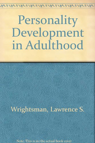 Stock image for Personality Development in Adulthood for sale by Better World Books