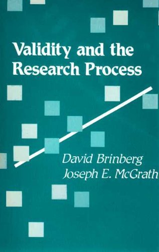 Validity and the Research Process (9780803933767) by Brinberg, David; McGrath, Joseph Edward