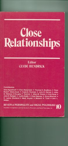 Stock image for Close Relationships: A Sourcebook (The Review of Personality and Social Psychology) for sale by Phatpocket Limited