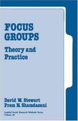 Beispielbild fr Focus Groups : Theory and Practice zum Verkauf von Better World Books: West