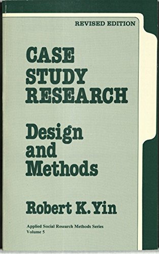 Beispielbild fr Case Study Research: Design and Methods (Applied Social Research Methods) zum Verkauf von BooksRun