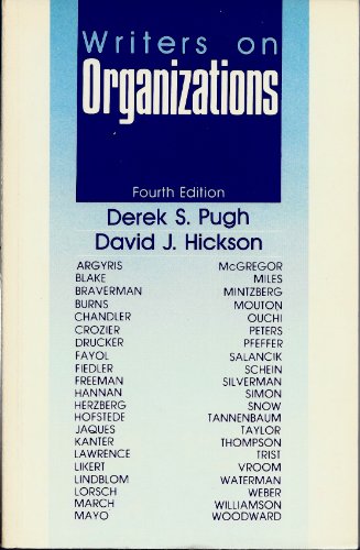 9780803935082: Writers on Organiizations
