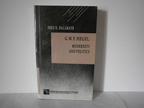 Imagen de archivo de G. W. F. Hegel: Modernity and Politics a la venta por Old Line Books
