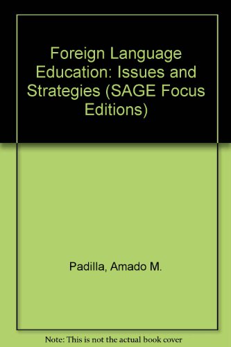 Imagen de archivo de Foreign Language Education : Issues and Strategies a la venta por Better World Books