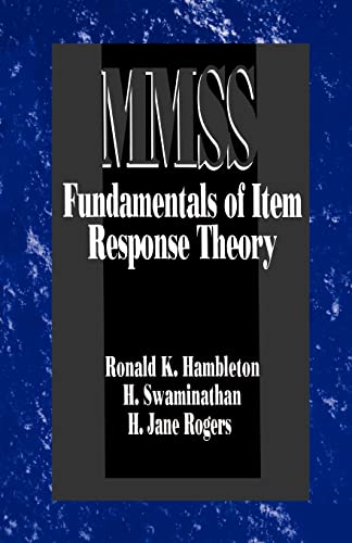 Beispielbild fr Fundamentals of Item Response Theory (Measurement Methods for the Social Science) zum Verkauf von Half Price Books Inc.