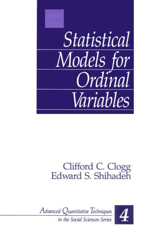 Beispielbild fr Statistical Models for Ordinal Variables zum Verkauf von Better World Books