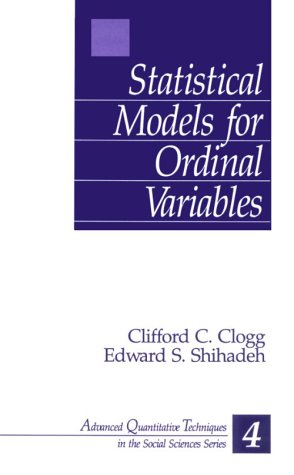 Stock image for Statistical Models for Ordinal Variables for sale by Better World Books