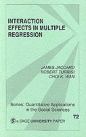 Beispielbild fr Interaction Effects in Multiple Regression zum Verkauf von Better World Books