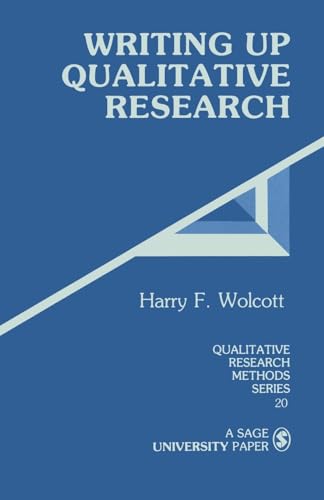 Beispielbild fr Writing Up Qualitative Research (Qualitative Research Methods) zum Verkauf von SecondSale