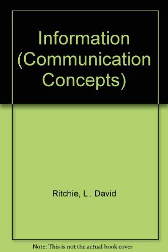 9780803939042: Information (Communication Concepts)