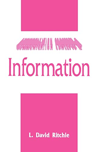 9780803939059: Information (Communication Concepts): 2