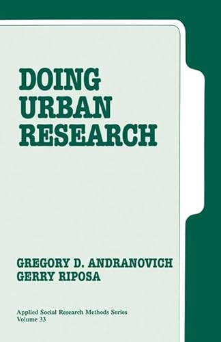 Imagen de archivo de Doing Urban Research (Applied Social Research Methods) a la venta por Chiron Media