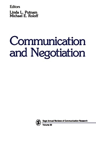 Stock image for Communication and Negotiation (SAGE Series in Communication Research): 20 for sale by Chiron Media