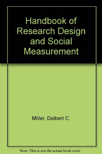 Stock image for Handbook of Research Design and Social Measurement for sale by Better World Books