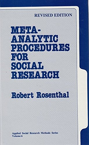 9780803942455: Meta-Analytic Procedures for Social Research (Applied Social Research Methods)