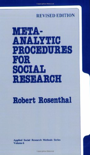 Stock image for Meta-Analytic Procedures for Social Research for sale by Better World Books