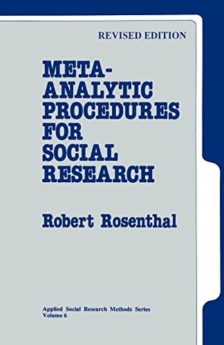 Stock image for Meta-Analytic Procedures for Social Research for sale by Better World Books
