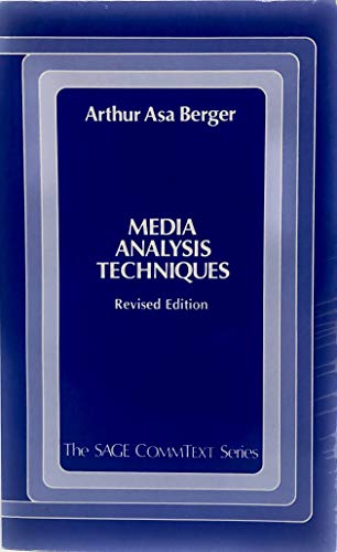 9780803943612: Media Analysis Techniques (Commtext Series)