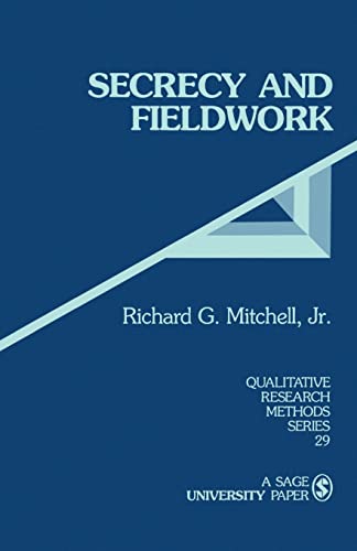 Imagen de archivo de Secrecy and Fieldwork (Qualitative Research Methods) a la venta por Chiron Media