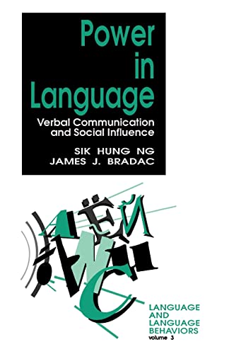 9780803944237: Power in Language: Verbal Communication and Social Influence: 4 (Language and Language Behavior)