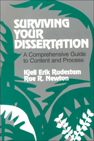 Imagen de archivo de Surviving Your Dissertation : A Comprehensive Guide to Content and Process a la venta por BookHolders