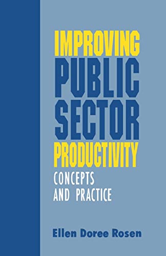 Imagen de archivo de Improving Public Sector Productivity: Concepts and Practice a la venta por Chiron Media