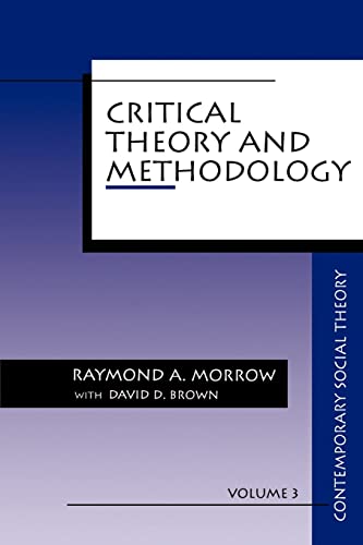 Beispielbild fr Contemporary Social Theory, Volume 3: Critical Theory and Methodology zum Verkauf von Anybook.com