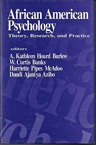Stock image for African American Psychology: Theory, Research, and Practice for sale by ThriftBooks-Dallas