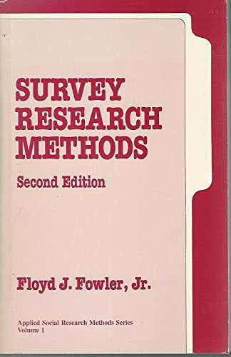 Beispielbild fr Survey Research Methods (Applied Social Research Methods) zum Verkauf von SecondSale