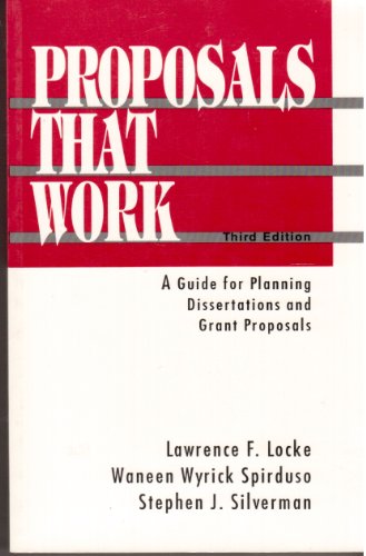 Beispielbild fr Proposals That Work: A Guide for Planning Dissertations and Grant Proposals zum Verkauf von Anybook.com