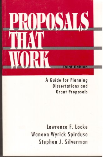 Imagen de archivo de Proposals That Work : A Guide for Planning Dissertations and Grant Proposals a la venta por Better World Books: West