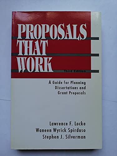 Beispielbild fr Proposals That Work : A Guide for Planning Dissertations and Grant Proposals zum Verkauf von Better World Books