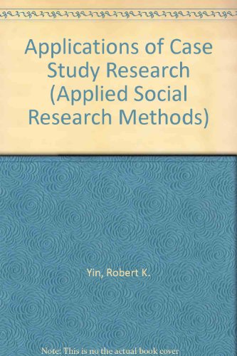 Stock image for Applications of Case Study Research for sale by ThriftBooks-Dallas