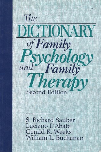 9780803953321: The Dictionary of Family Psychology and Family Therapy