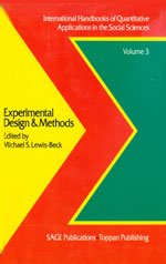 Beispielbild fr Experimental Design (International Handbook of Quantitative Applications in the Social Sciences) zum Verkauf von NEPO UG