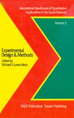 9780803954298: Experimental Design: v. 3 (International Handbook of Quantitative Applications in the Social Sciences)