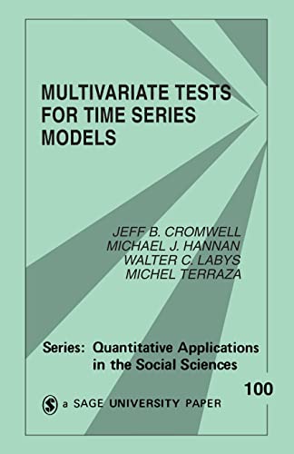 Stock image for Multivariate Tests for Time Series Models for sale by Better World Books