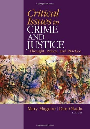 Stock image for Critical Issues in Crime and Justice for sale by Ergodebooks
