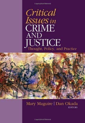 Stock image for Critical Issues in Crime and Justice for sale by Bingo Books 2