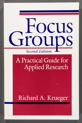 Imagen de archivo de Focus Groups : A Practical Guide for Applied Research a la venta por Better World Books: West