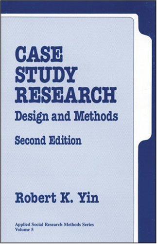 Imagen de archivo de Case Study Research: Design and Methods (Applied Social Research Methods) a la venta por Wonder Book