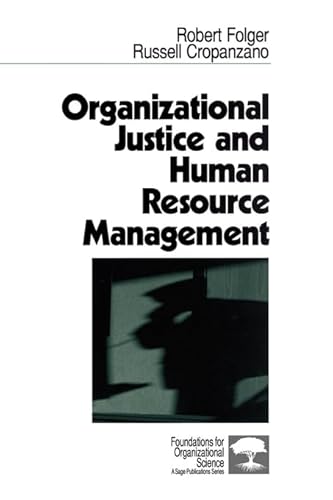 Beispielbild fr Organizational Justice and Human Resource Management zum Verkauf von Better World Books