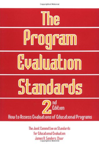 9780803957329: The Program Evaluation Standards: How to Assess Evaluations of Educational Programs