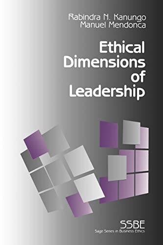 9780803957886: Ethical Dimensions of Leadership: 3 (SAGE Series on Business Ethics)
