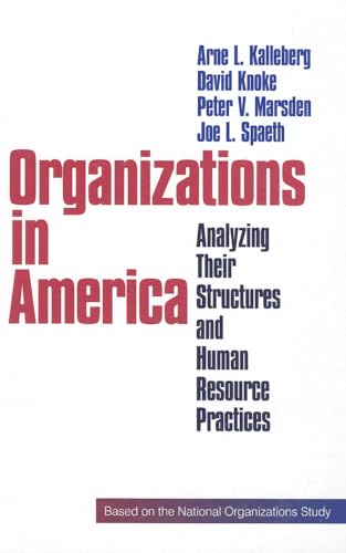 Imagen de archivo de Organizations in America: Analysing Their Structures and Human Resource Practices a la venta por Ria Christie Collections