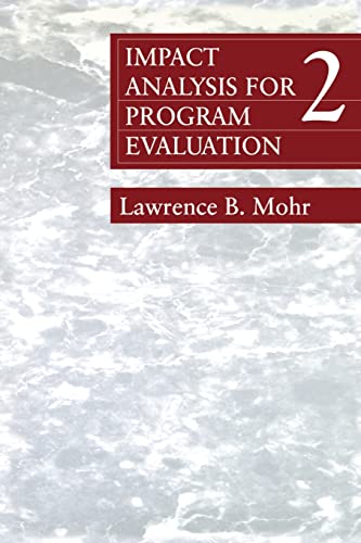 Beispielbild fr Impact Analysis for Program Evaluation (Series; 40) zum Verkauf von WorldofBooks