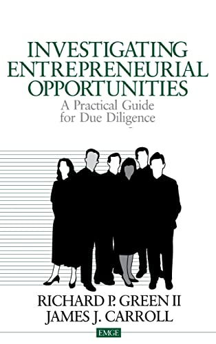 Beispielbild fr Investigating Entrepreneurial Opportunities : A Practical Guide for Due Diligence zum Verkauf von Better World Books