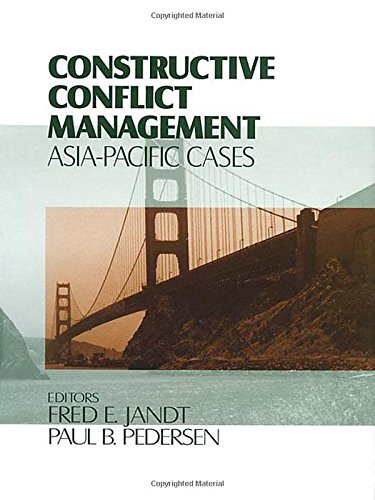 Imagen de archivo de Constructive Conflict Management : Asia-Pacific Cases a la venta por Better World Books: West