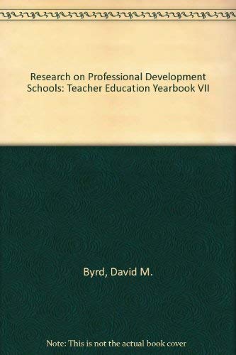 Imagen de archivo de Research on Professional Development Schools: Teacher Education Yearbook VII a la venta por Zubal-Books, Since 1961